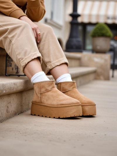 Royalfashion Дамски ботуши за сняг на платформа a'la Dagodo