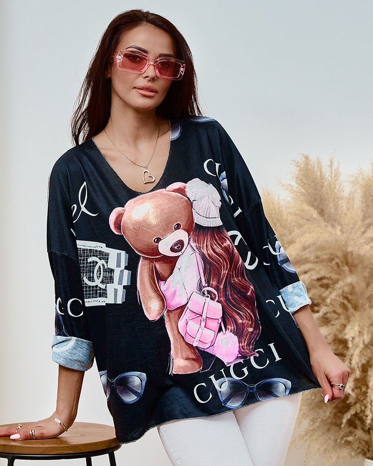 Royalfashion Дамска блуза с принт