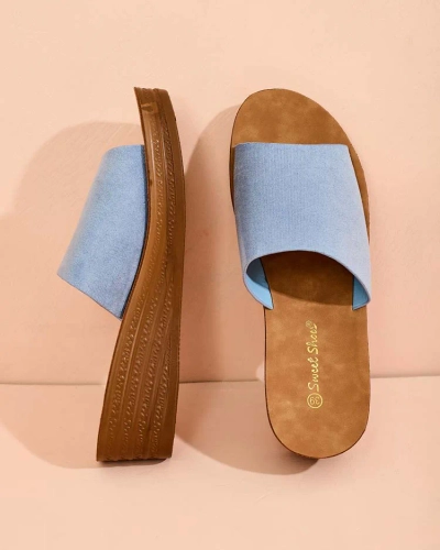 Royalfashion Women's Saffil low-heeled flip-flops