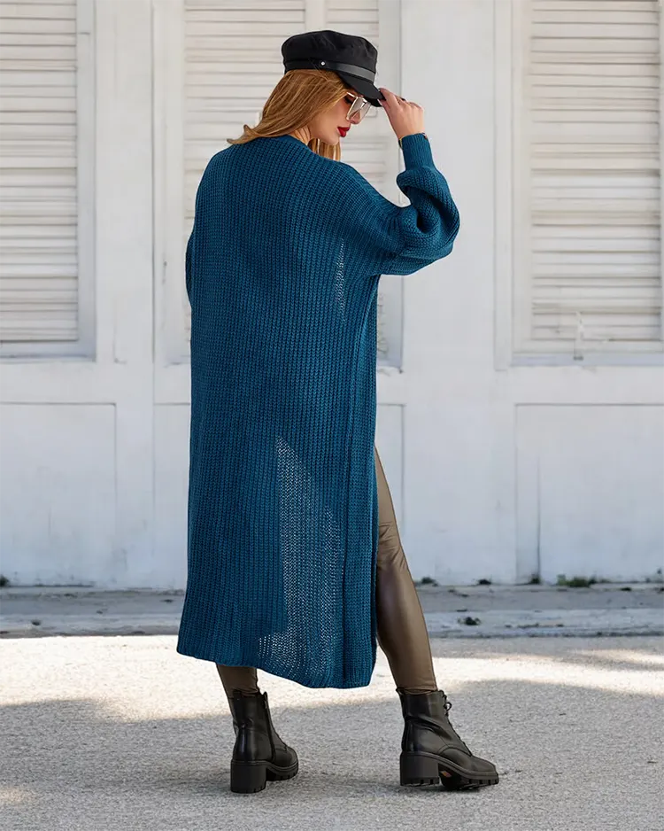 Royalfashion Дамски трикотажен пуловер за спане