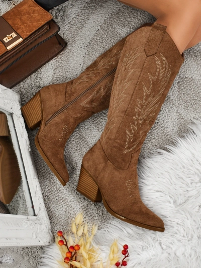 Дамски ботуши тип каубойки Marivelle