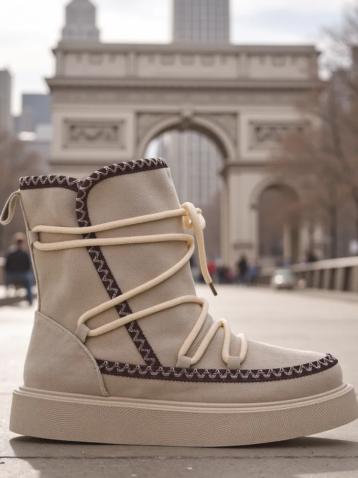 Royalfashion Жени ботуши с връзки за сняг Siozi