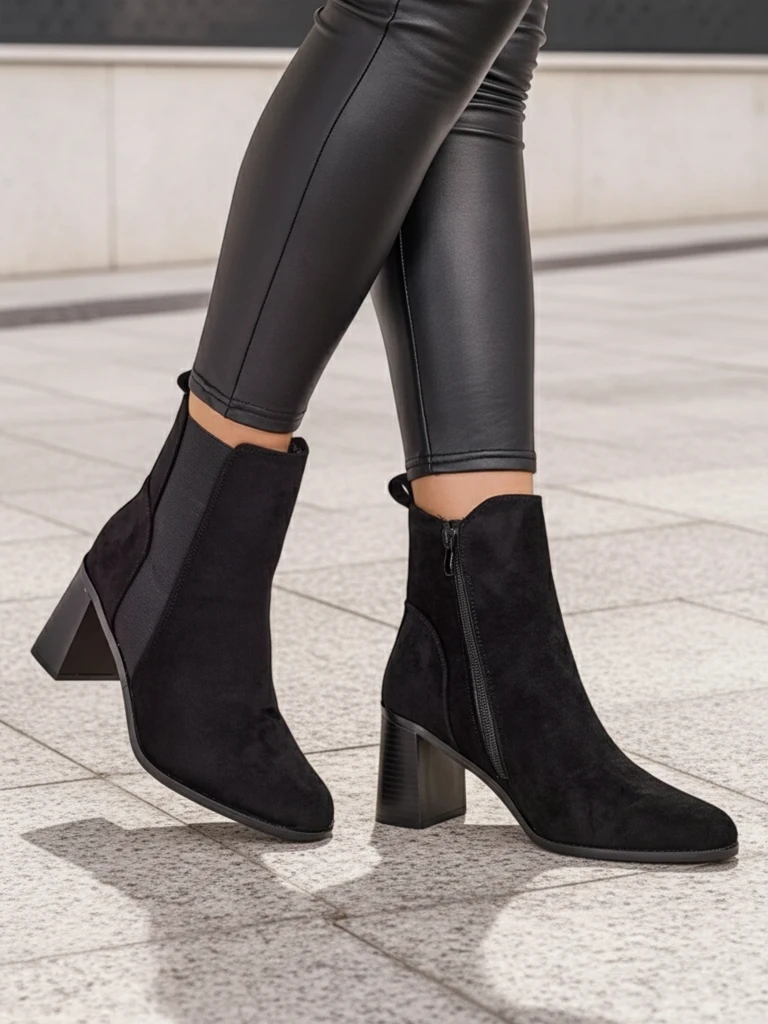 Дамски боти на глезена на Royalfashion с ток Enotto