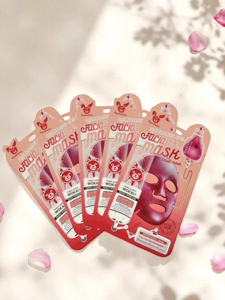 Маска за лице с хиалуронова киселина, успокояваща и стягаща