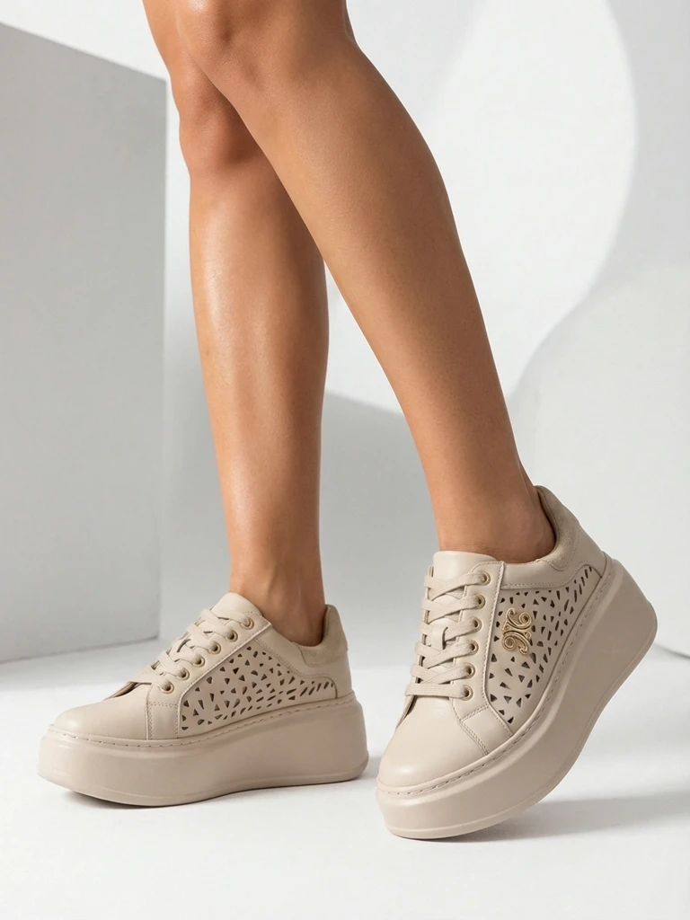 Royalfashion Женски перфорирани спортни маратонки Jovixi