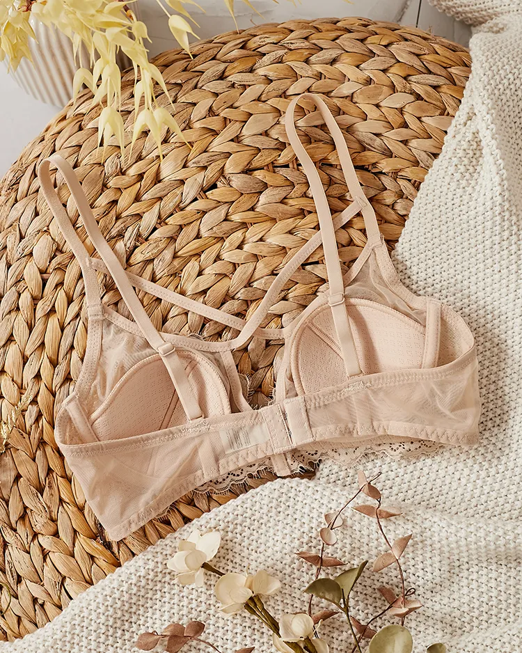 Royalfashion Дамски сутиен с декоративни презрамки