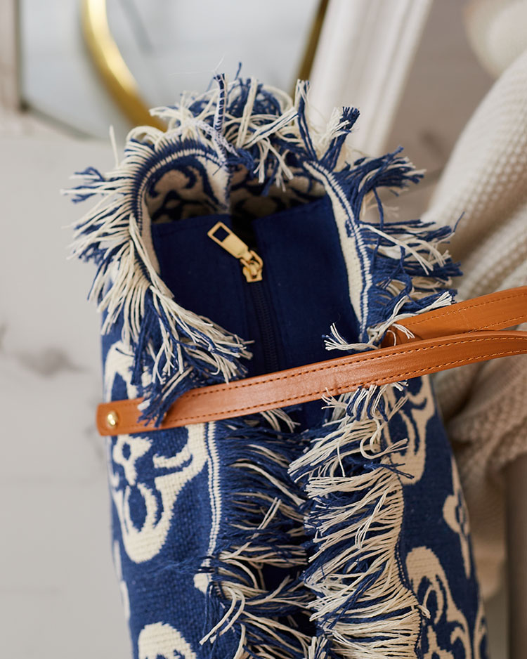 Royalfashion Дамска чанта за рамо от плат