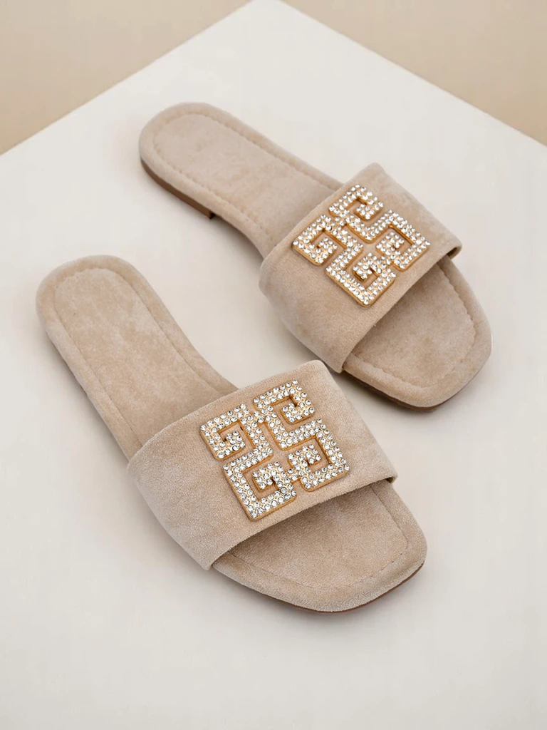 Royalfashion дамски чехли с плоска подметка Zamila