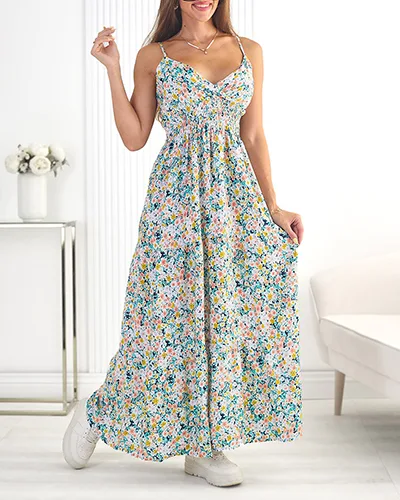 Royalfashion Памучна дамска миди рокля