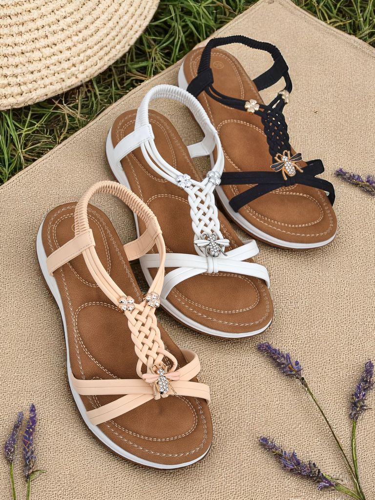 Royalfashion Дамски украсени сандали Fiacco