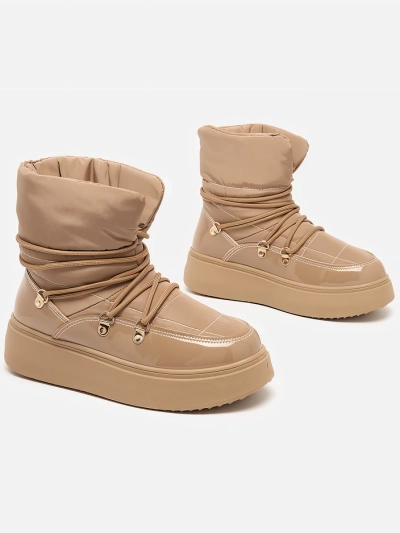 Royalfashion Дамски ботуши за сняг в кафяв цвят Dabenda