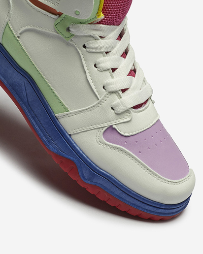 Дамски спортни маратонки в бяло и мента Aopp- Footwear