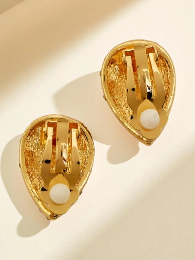 Royalfashion Дамски обеци с клипс с цирконий