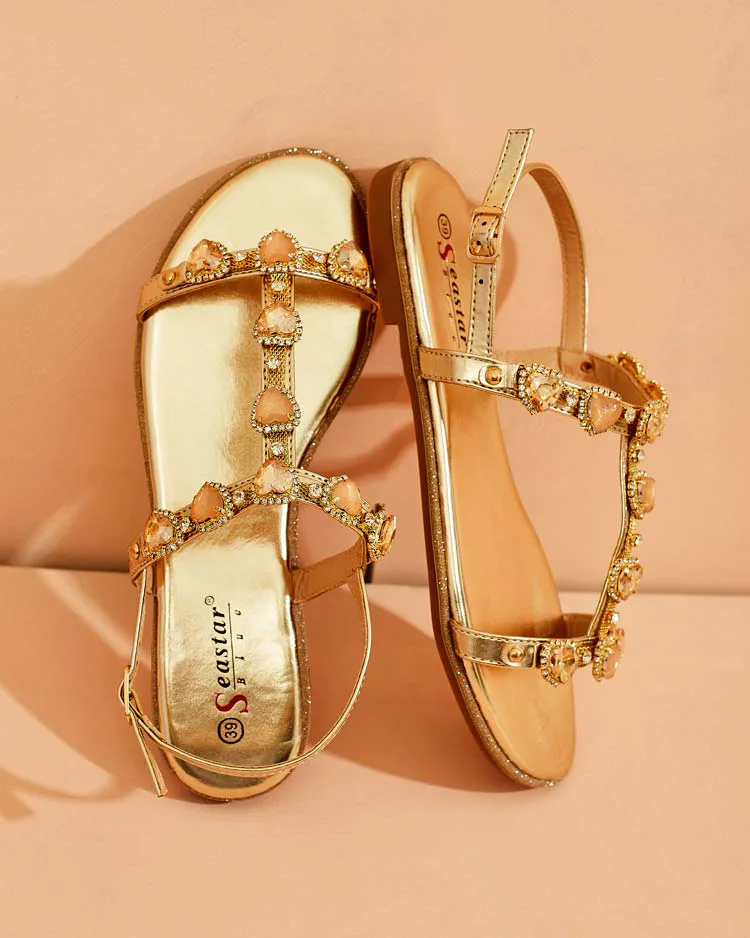 Royalfashion Дамски сандали Selina с цирконий