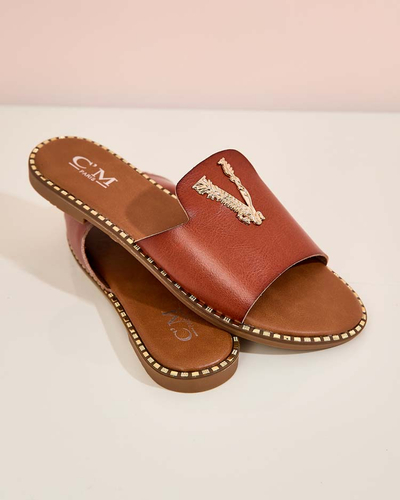 Royalfashion Дамски джапанки от еко кожа Cemenna