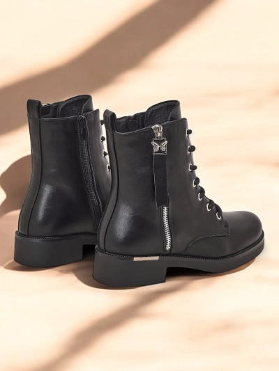 Дамски ботуши с връзки Royalfashion Selocii