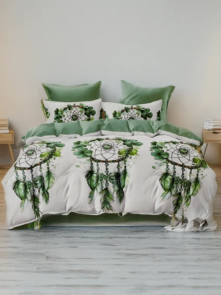 Royalfashion Шарено спално бельо 180x200 комплект 3 ЧАСТИ