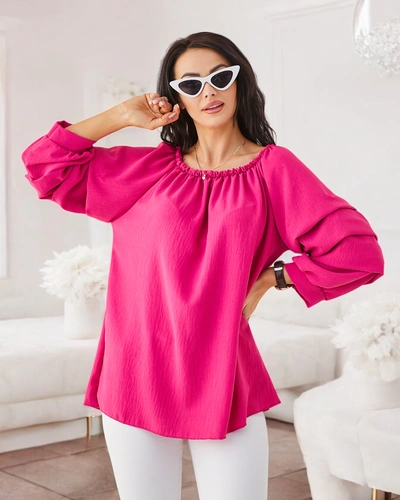 Royalfashion Женска блуза а-ла Испански с ръбове