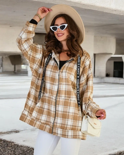 Royalfashion Дамско палто тип риза