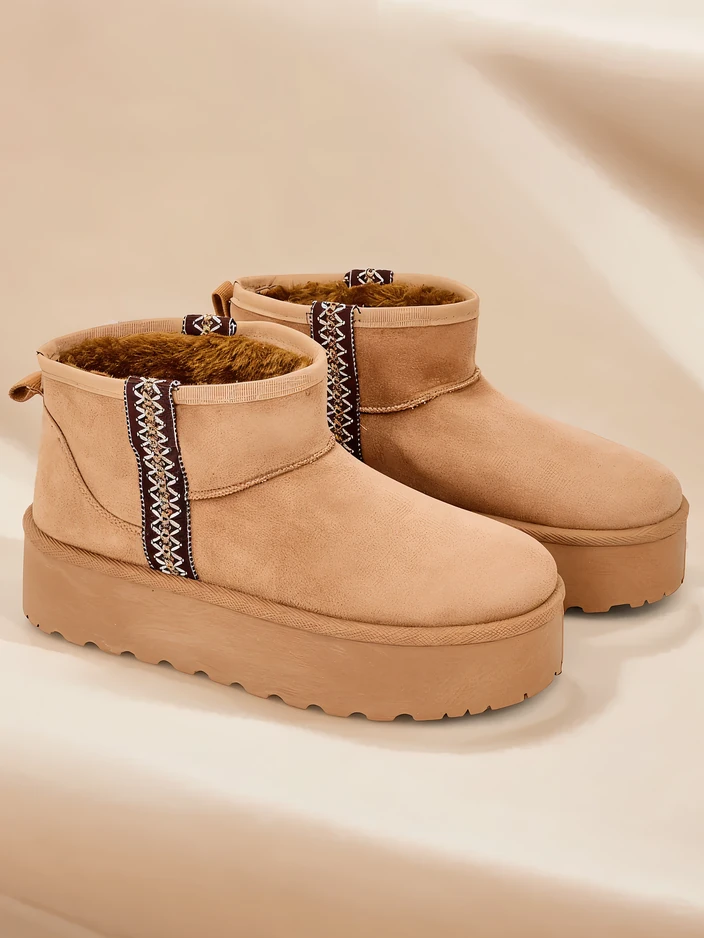 Royalfashion Къси дамски снежни боти Haluzi