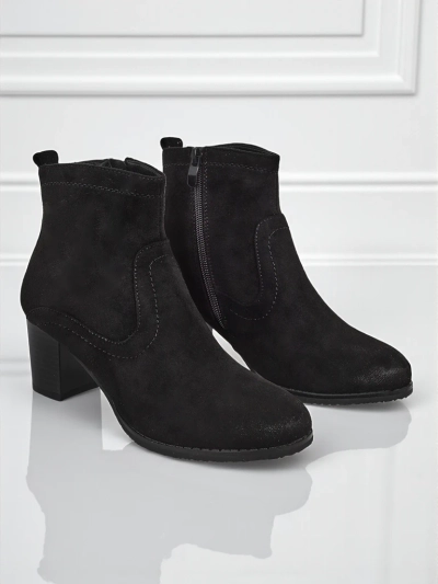 Дамски еко велурени боти на ток Crimson Echo