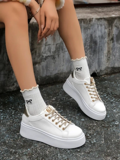 Спортни маратонки за жени Royalfashion с декоративни връзки Eone