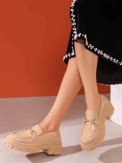 Royalfashion Женски мокасини от патентна кожа Berieta