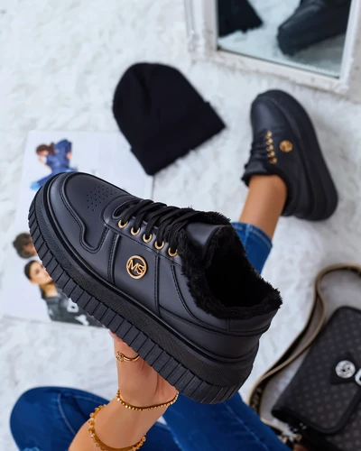 Royalfashion Затоплени дамски маратонки с кожа Rozit