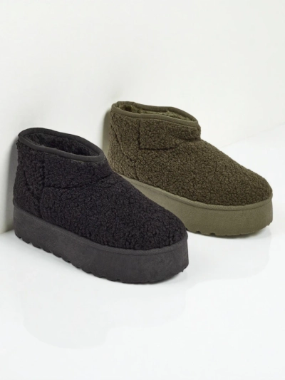 Къси дамски боти тип сноубутс Marellin