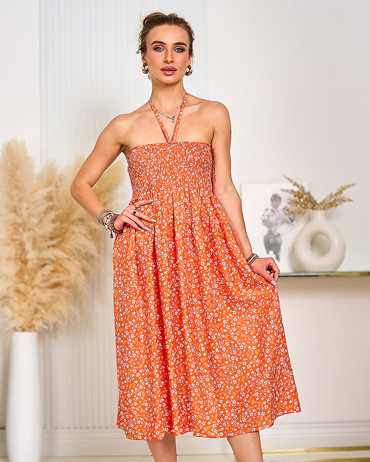 Royalfashion Дамска рокля с принт до коляното