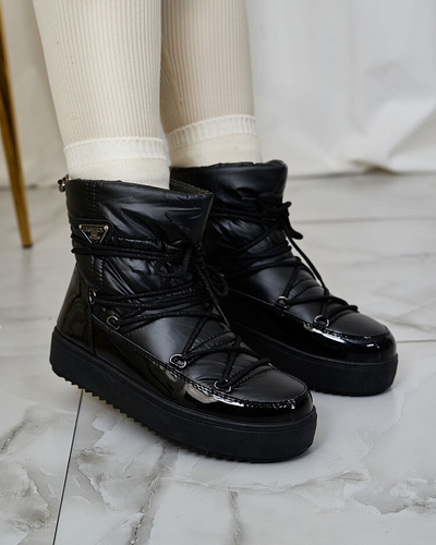 Royalfashion Дамски ботуши a'la snow boots в черно Nevsone