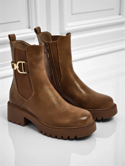 Високи дамски боти от еко кожа Ovella