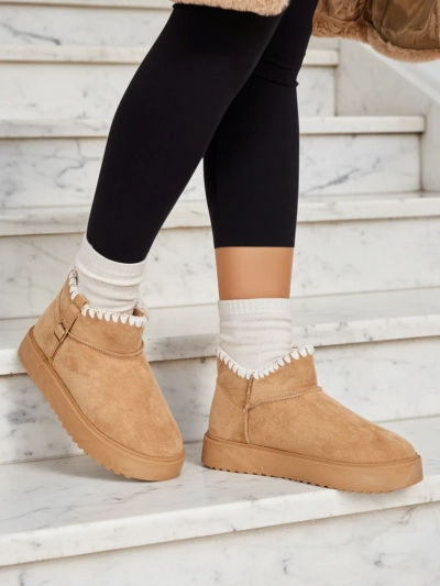 Royalfashion Къси дамски снежни ботуши Ewioz