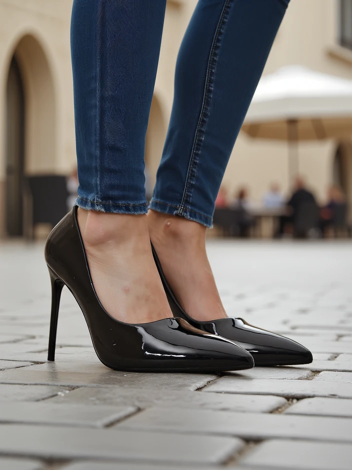 Royalfashion Женски класически заострени токчета Dofenis