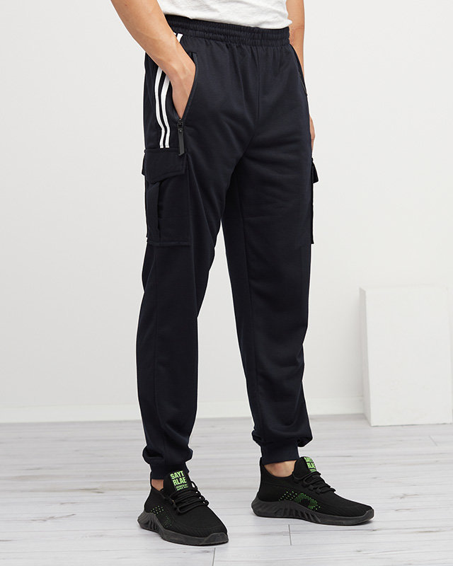 Мъжки тъмносин спортен панталон - Облекло