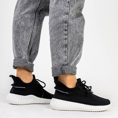 Czarno-białe damskie buty sportowe Fransi - Obuwie