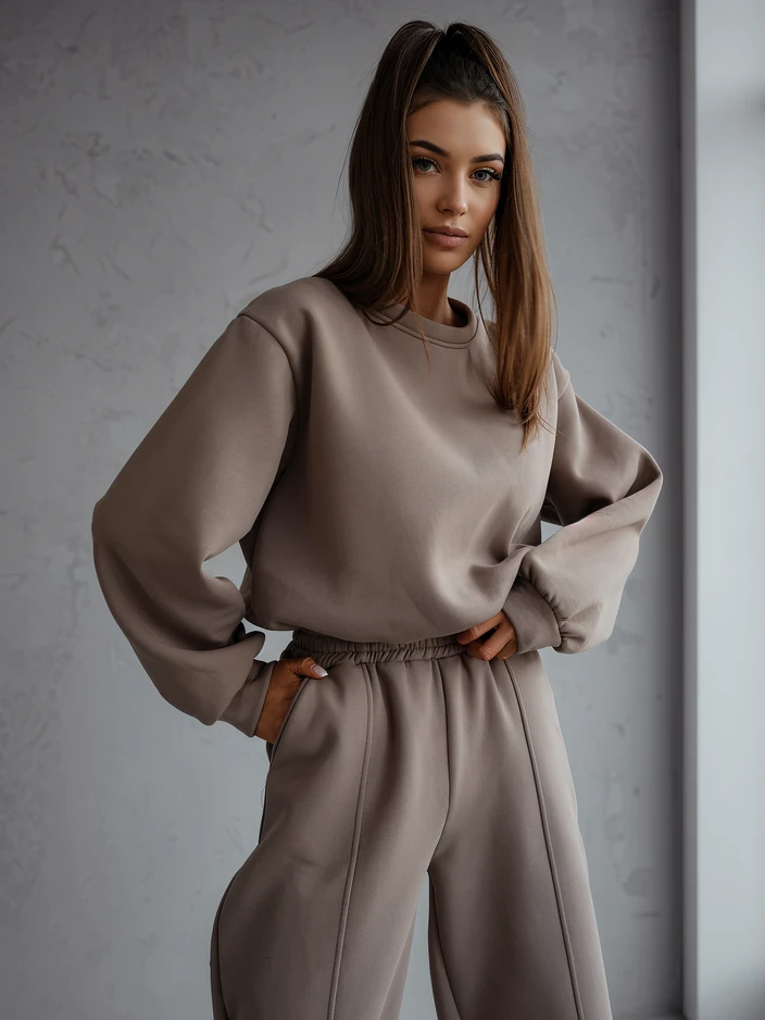 Royalfashion Комплект дамски памучен екип