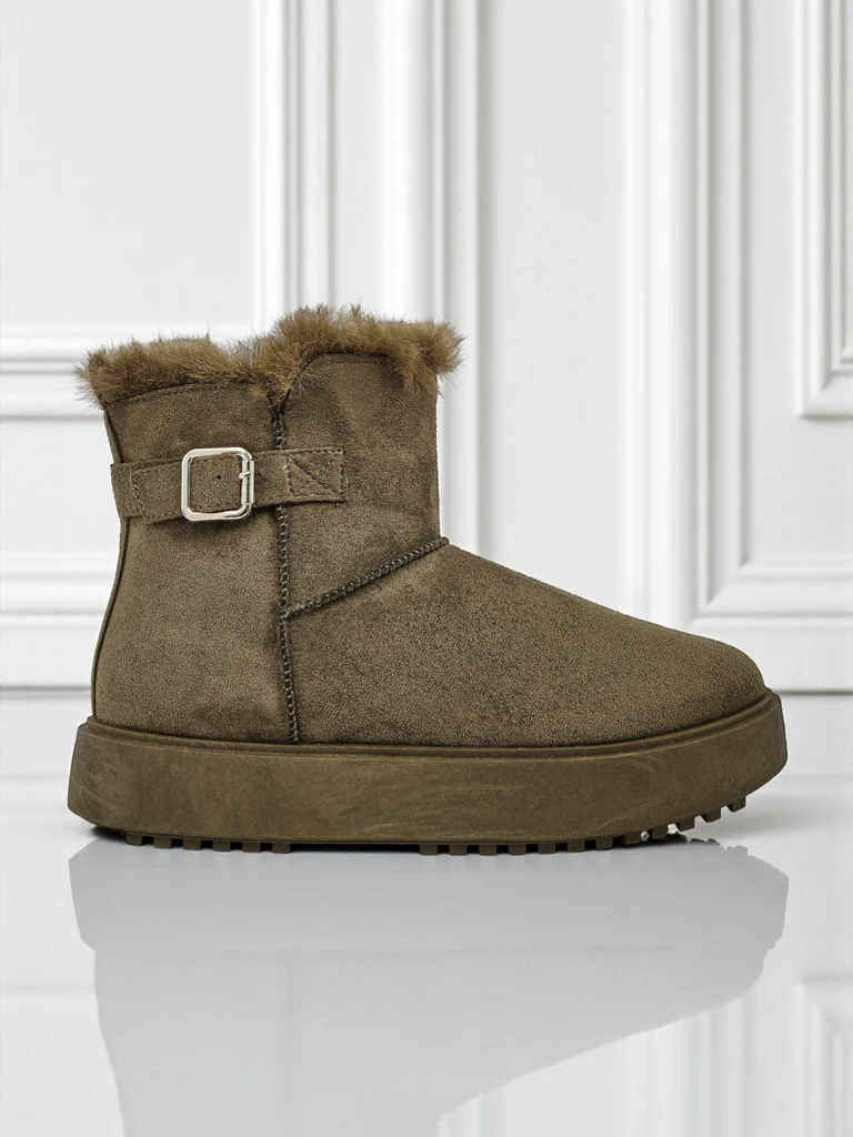 Royalfashion Къси дамски боти тип сноубутс Aurelia Classico