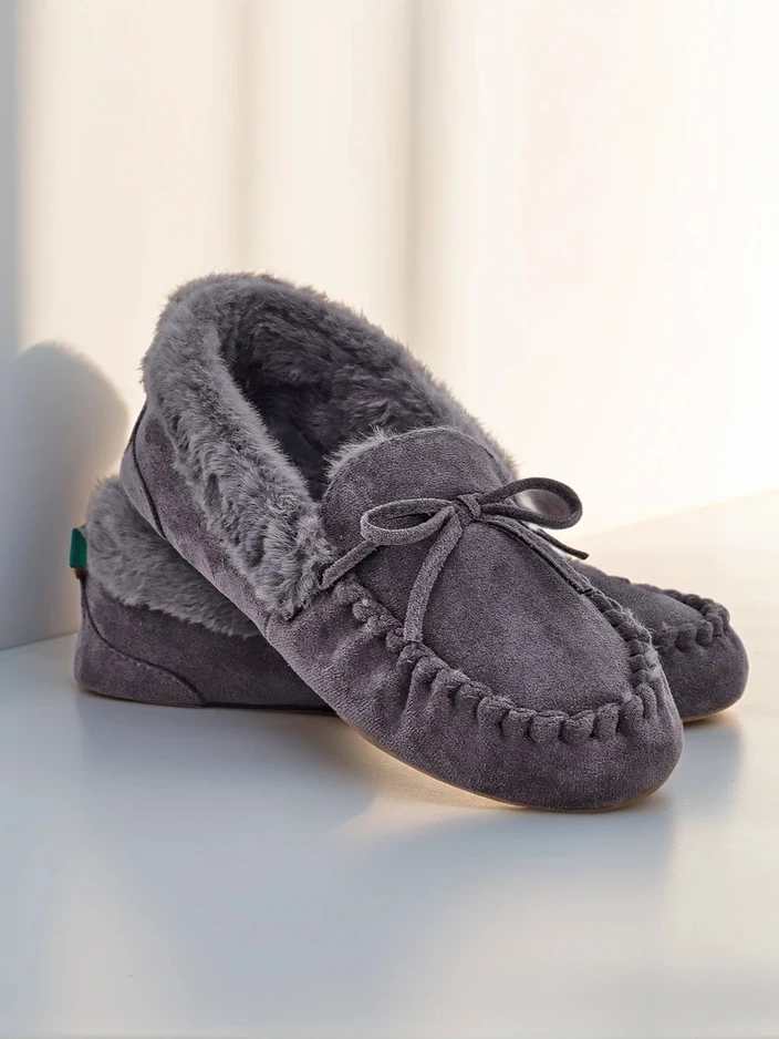 Royalfashion Женски мокасини с козина Ahtikes