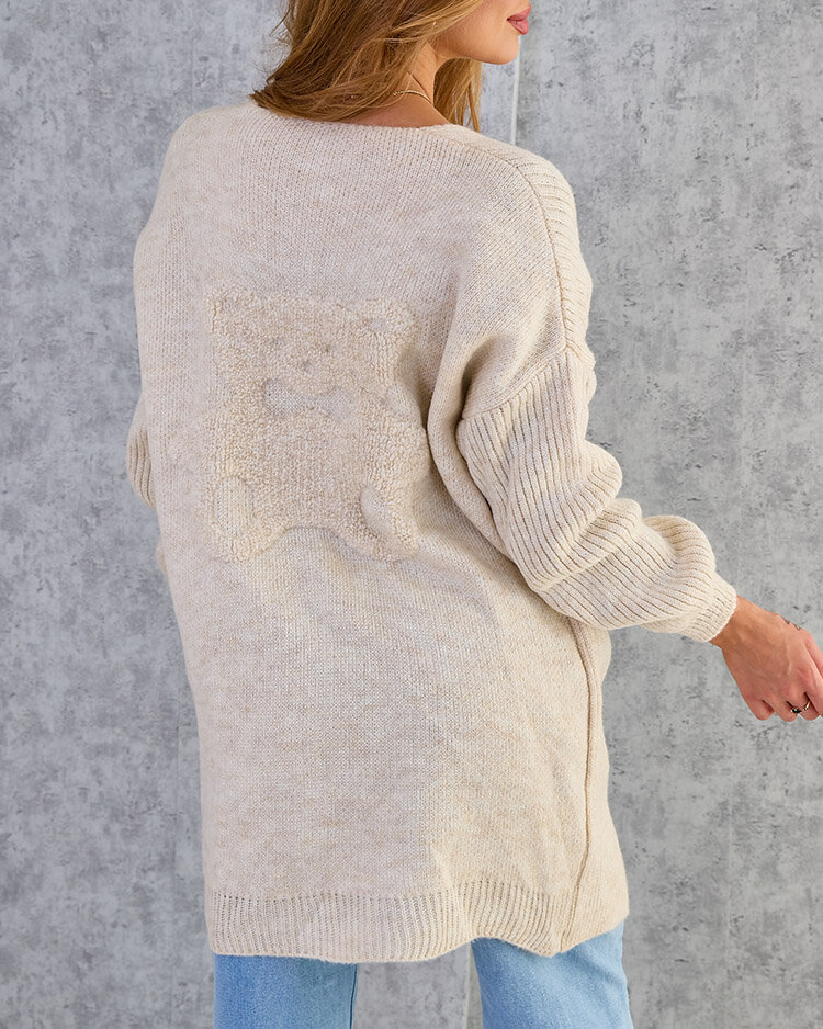 Royalfashion Дамски пуловер за спане в цвят фуксия