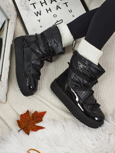 Дамски боти тип снегоходки с пух Lysmora