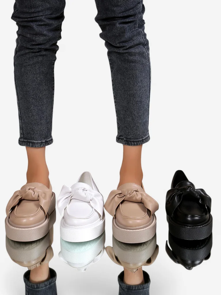 Royalfashion Елегантни дамски мокасини с панделка Ortto