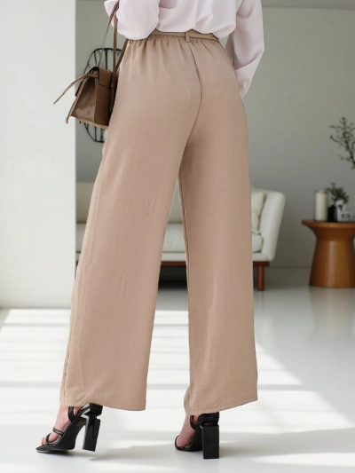 Royalfashion Женски широки панталони с колан