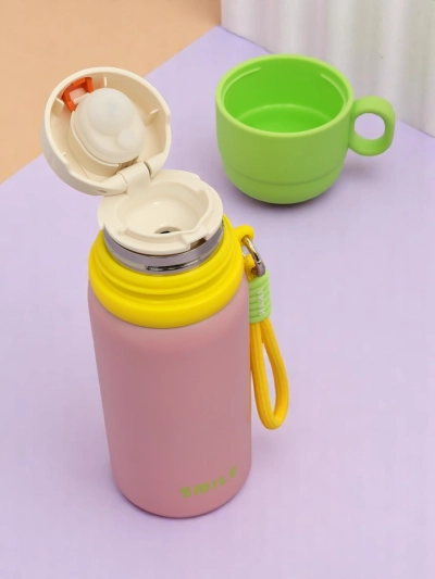 Royalfashion Термокана термос с чаша Happy Smile