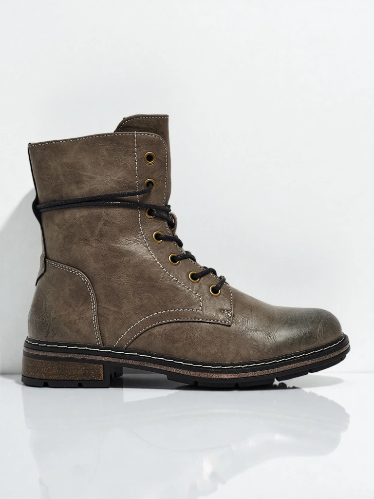 Дамски боти Ravonna от еко кожа с връзки