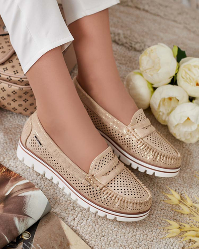 Royalfashion Ажурни дамски мокасини Leteller