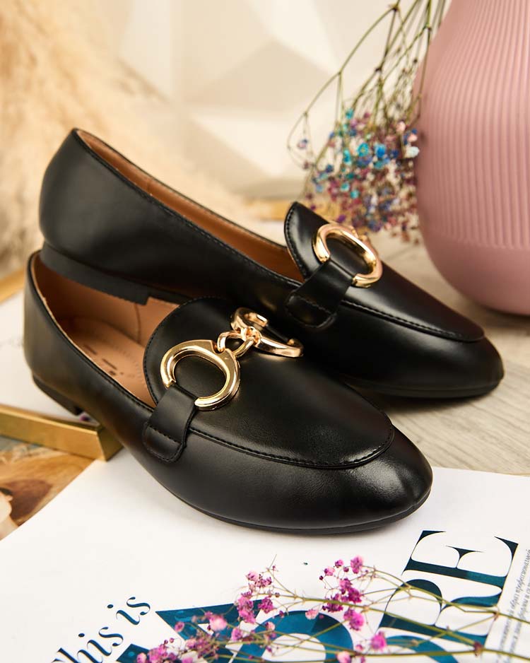 Royalfashion Мокасини с декорация на носа Abermes