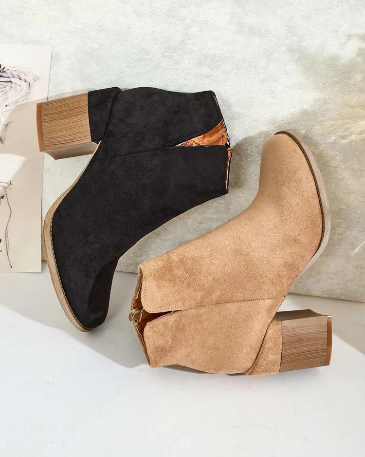 Royalfashion Дамски ботуши eko от велур Ovi