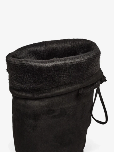 Дамски велурени еко ботуши над коляното на ток Eldirros