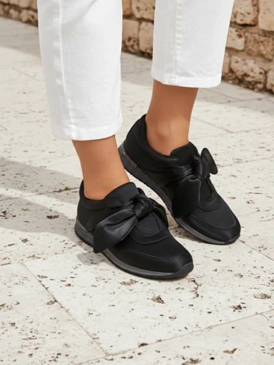 Royalfashion Дамски сникърси с панделка Socca